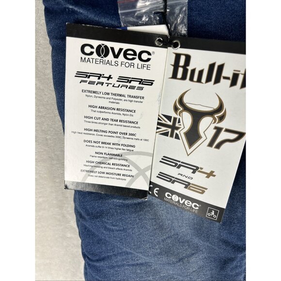 Bull-it Jeans Women’s Sz 6 SR6 Ocean 17 Slim Straight Cover Motorcycle NWT - Picture 3 of 12